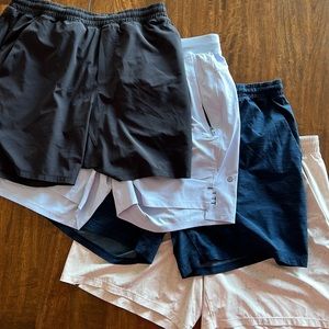 (4) Lululemon BUNDLE - Four pairs of XL Lululemon training shorts